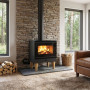 Poêle à bois Érable Bûche 50 cm - 10.8 kW | Linea VZ