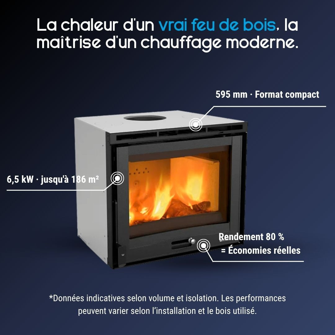 Insert à Bois La Nordica INSERTO 60.16 6,5 kW | Top Prix