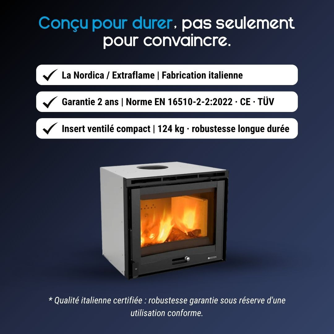 Insert à Bois La Nordica INSERTO 60.16 6,5 kW | Top Prix