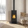 Poêle à Bois Raccordable Emiliana.165 Steel - 6,5 kW