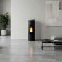 Poêle à granulés étanche Amika Petra AD 8 kW en pierre naturelle