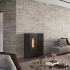 Poêle à granulés Annalisa Plus Crystal Evo 12 kW dans un salon moderne