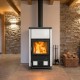 Poêle à Bois en Céramique Fedora.16 - 8,3kW | Décoré à Main