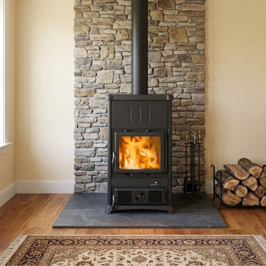 Poêle à Bois en Fonte Fedora.16 Steel 8,3kW | La Nordica