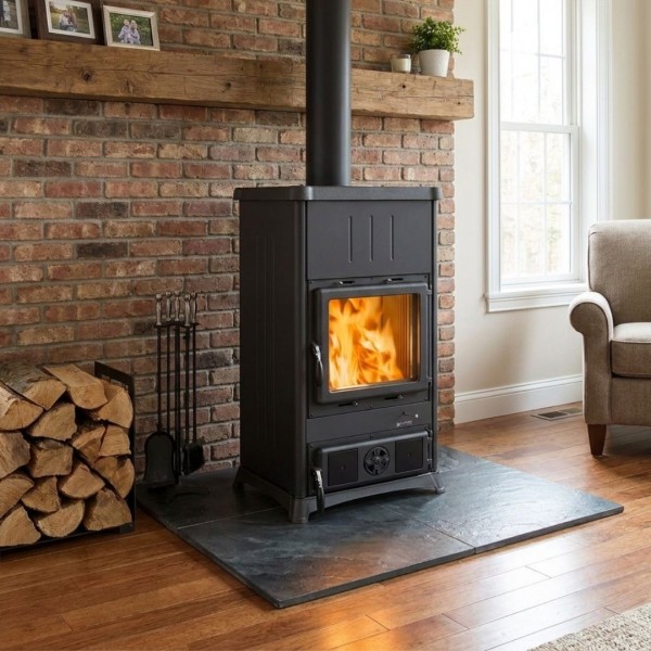 Poêle à Bois en Fonte Fedora.16 Steel 8,3kW | La Nordica
