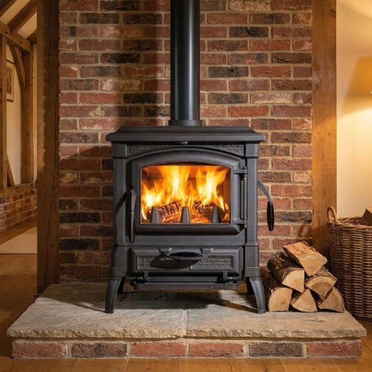 Poêle à Bois en Fonte ISETTA LEAN 7,7 kW | La Nordica