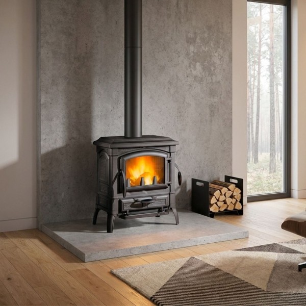 Poêle à Bois en Fonte ISETTA LEAN 7,7 kW | La Nordica
