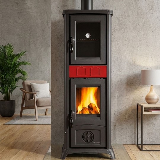 Poêle à Bois Four Gemma Forno 7,3kW Céramique | La Nordica