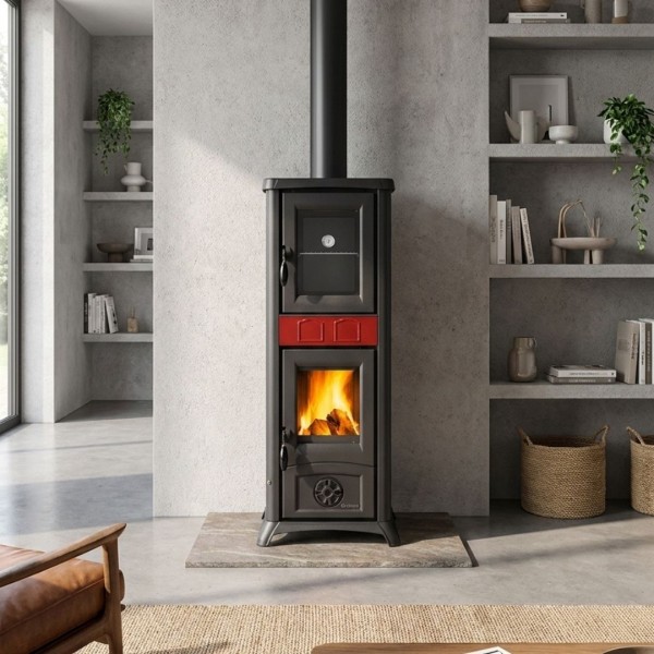 Poêle à Bois Four Gemma Forno 7,3kW Céramique | La Nordica