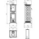Poêle à Bois Four Gemma Forno 7,3kW Céramique | La Nordica