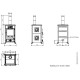 Poêle à Bois Rossella R1.16 Ceramica - 9 kW | La Nordica
