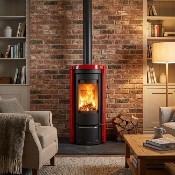 Poêle à Bois Rond Liù.16 Maiolica 7,5 kW | La Nordica