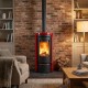 Poêle à Bois Rond Liù.16 Maiolica 7,5 kW | La Nordica