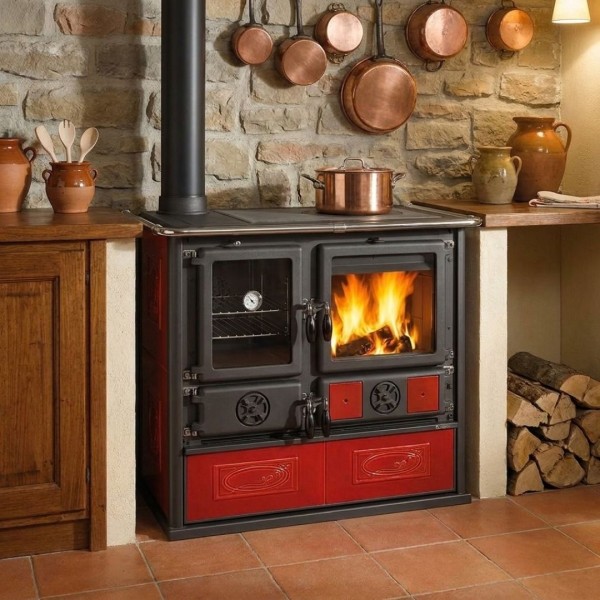 Cuisinière à Bois Rosa Sinistra Reverse 8kw | La Nordica Extraflame