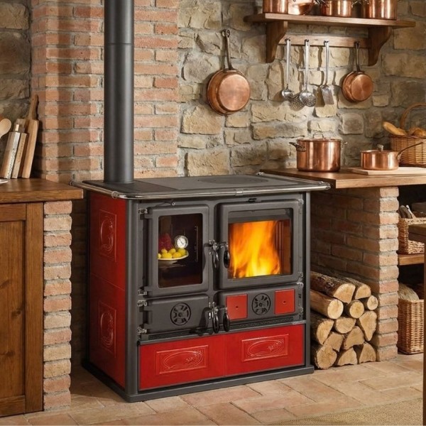 Cuisinière à Bois Rosa Sinistra Reverse 8kw | La Nordica Extraflame
