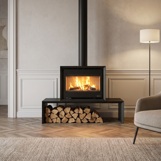 Poêle à bois Dante.16 12,4 kW – Bûches 50 cm | La Nordica