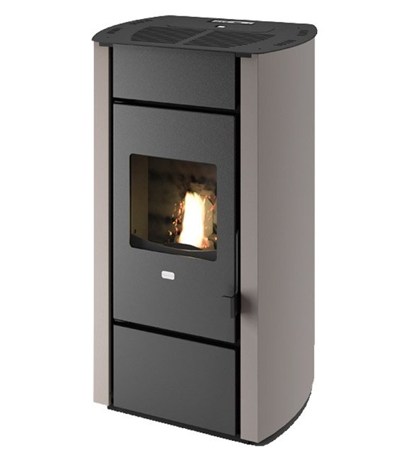 Poêle à granulés 11,5 kW Stella gris tourterelle Poêle à granulés 11,5 kW Stella gris tourterelle