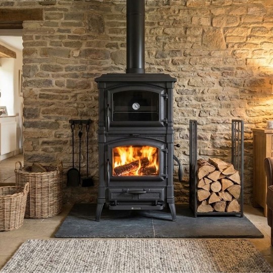 Poêle à Bois en Fonte avec Four Isetta Forno 8,2 kW | La Nordica