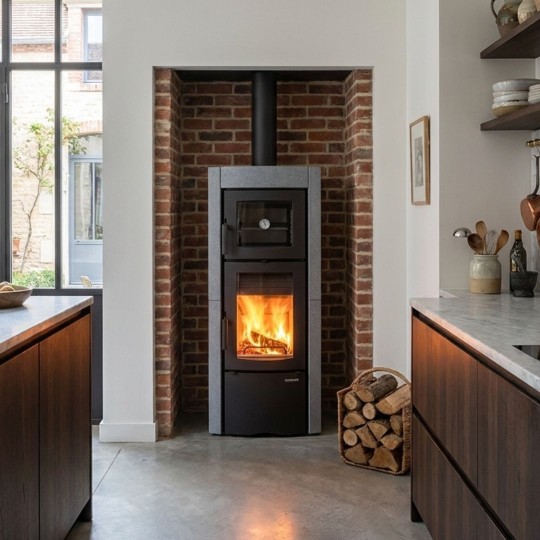 Poêle à Bois avec Four Ester Forno 5.0 8 kW | La Nordica