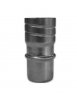 Raccord flexible sur rigide en acier inoxydable, adapté pour installation mâle Ø80, robuste et durable pour conduit 100.