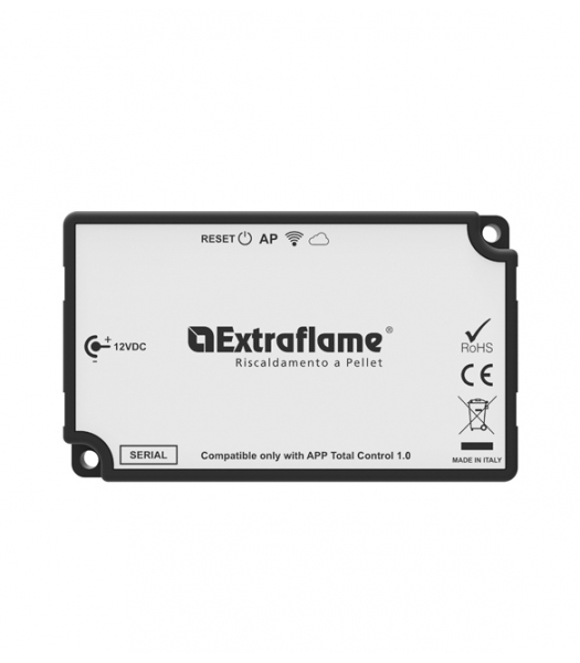 Module Wi-Fi connecté Extraflame 12VDC pour poêle à granulés avec application Total Control