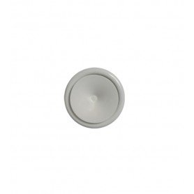 Bouche de soufflage air chaud 80 mm en acier - RAL 9010