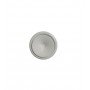 Bouche de soufflage réglable en acier finition blanche RAL 9010, diamètre 80 mm vue de face pour ventilation efficace.