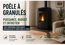 Poêle à granulés : puissance, budget et entretien