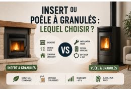 Insert ou poêle à granulés : lequel choisir ?
