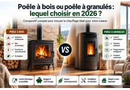 Poêle à bois ou poêle à granulés : lequel choisir en 2026 ?