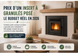Prix d'un insert à granulés posé : le budget réel en 2026