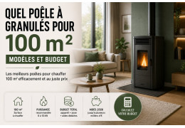 Quel poêle à granulés pour 100 m² : modèles et budget